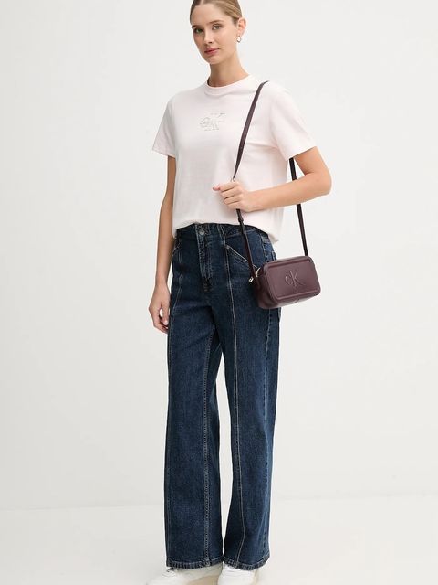 Calvin Klein torebka kolor brązowy LV04F3220G