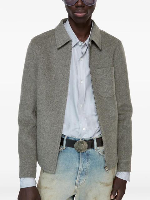 Acne Studios zip-up shirt jacket - Grey