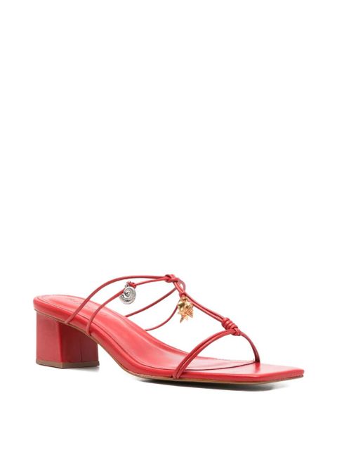 FARM Rio charm-detail strappy sandals - Red - zdjęcie produktu nr 2