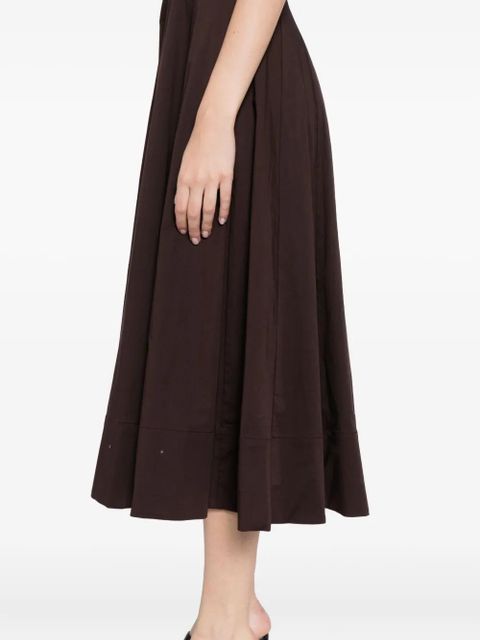 STAUD short-sleeved wells dress - Brown - zdjęcie produktu nr 2