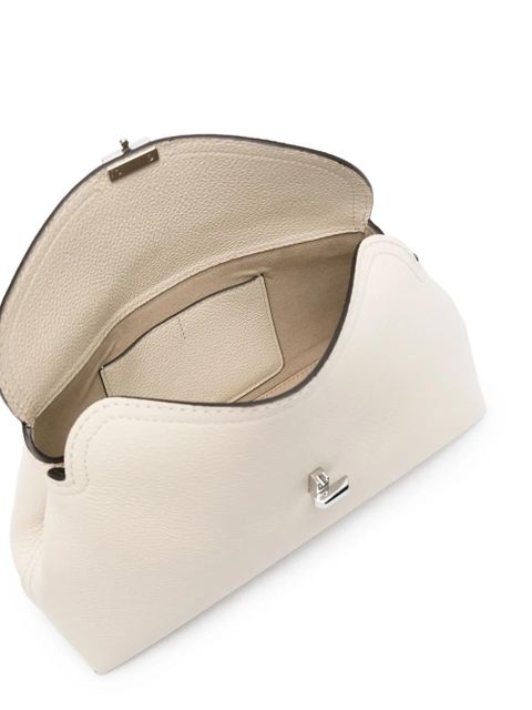 TOTEME T-Lock leather clutch bag - Neutrals - zdjęcie produktu nr 2