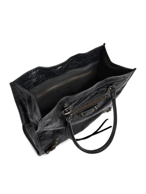 Balenciaga small Le City lambskin tote bag - Black