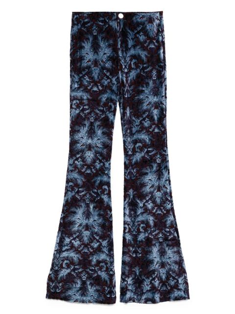 ETRO abstract-pattern trousers - Blue - zdjęcie produktu nr 1