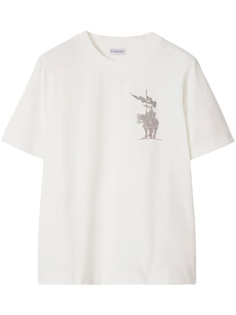 Burberry Equestrian Knight-motif T-shirt - Neutrals - zdjęcie produktu nr 1