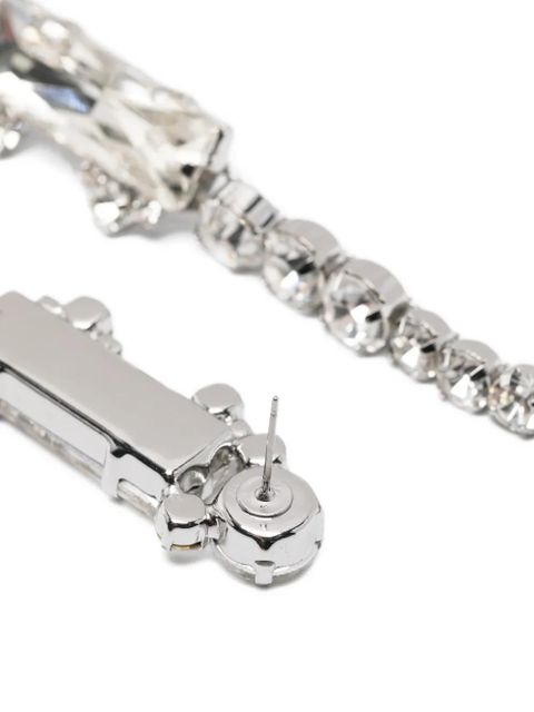 Essentiel Antwerp Jastrit rhinestone drop earrings - Silver