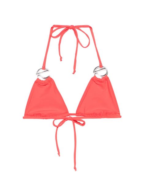 Coperni logo-appliqué bikini top - Red