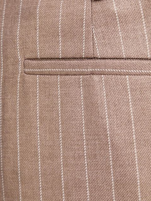 Fracomina spodnie damskie kolor beżowy szerokie high waist FS25WV3006W479T4