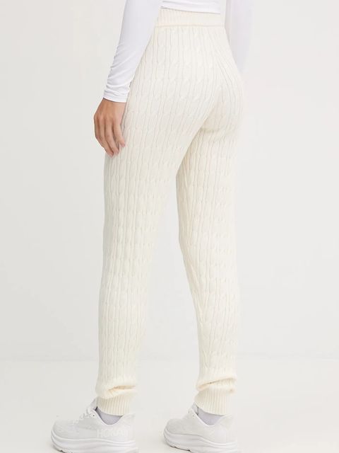 Guess spodnie dresowe LAVINIA damskie kolor beżowy gładkie V5BB20 Z0572