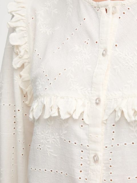 Hoss Intropia koszula z domieszką lnu damska kolor beżowy regular 6282665