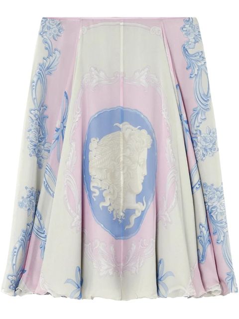Versace Cameo silk midi skirt - White - zdjęcie produktu nr 1