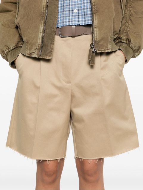 Miu Miu cotton shorts - Neutrals