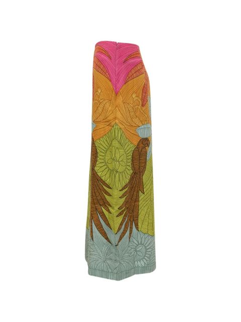 FARM Rio printed maxi skirt - Green
