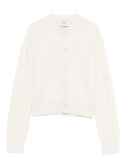 AMI Paris button-front cardigan - Neutrals - zdjęcie produktu nr 1