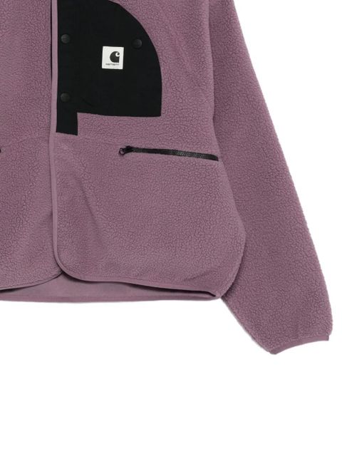 Carhartt WIP W' Flynn fleece logo-detail jacket - Purple - zdjęcie produktu nr 2