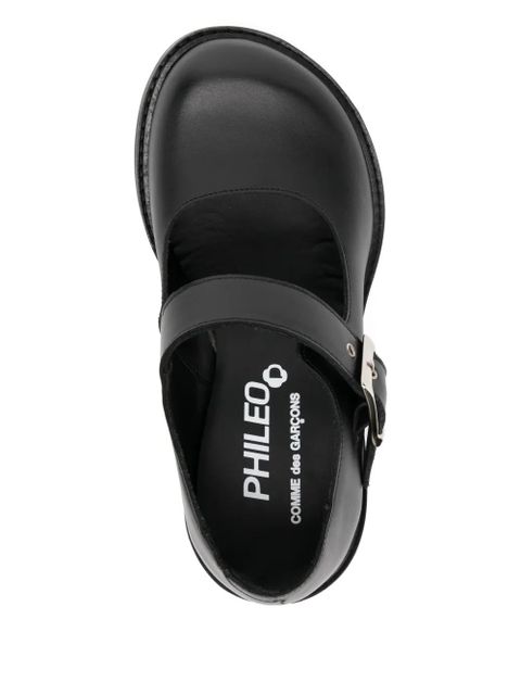 Comme Des Garçons x Phileo 70mm leather pumps - Black