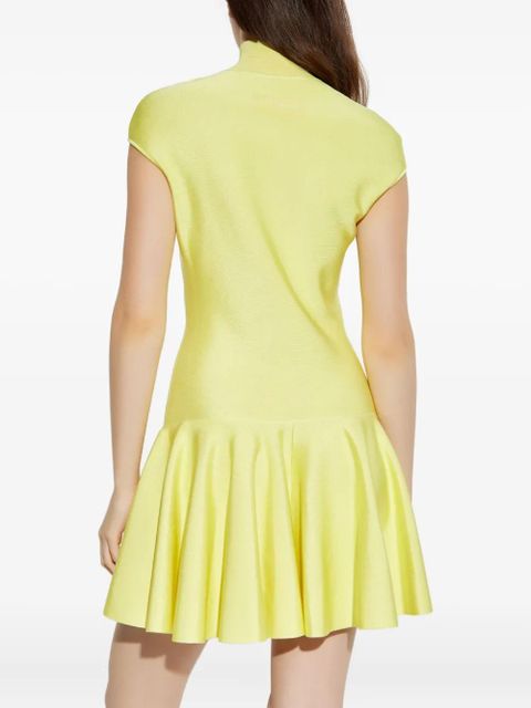 Givenchy high-neck flared dress - Yellow