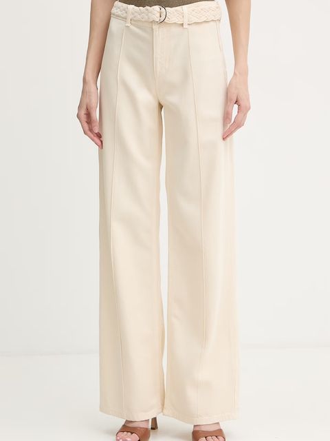 Liu Jo Spodnie wide leg damskie lniane - zdjęcie produktu nr 1