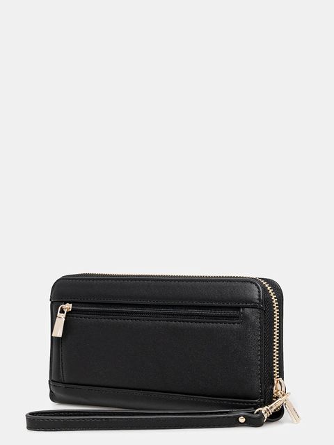 Guess portfel TALENT damski kolor czarny SWNG96 69146