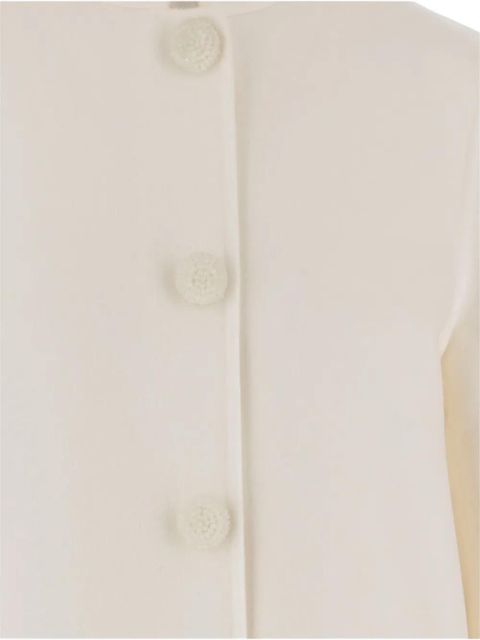 Valentino Garavani high-collar button wool coat - Neutrals