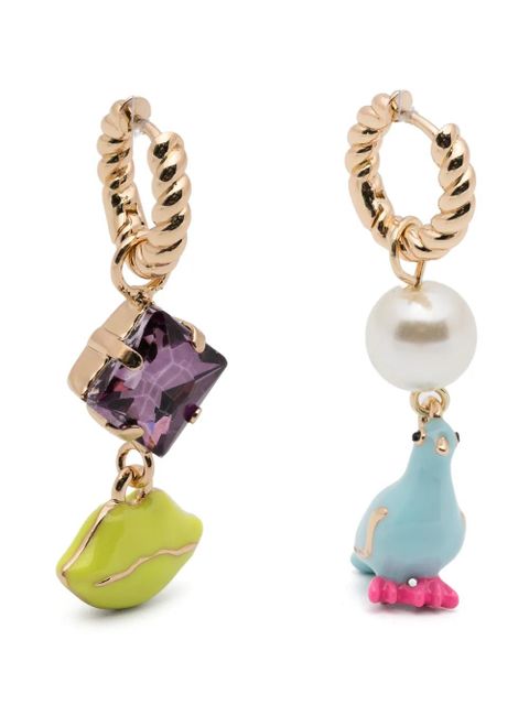 Essentiel Antwerp charm beaded earrings - Gold - zdjęcie produktu nr 1