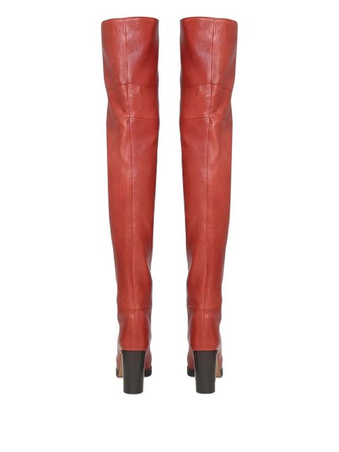 ISABEL MARANT over-the-knee heeled boots - Red