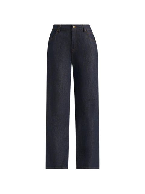 Manière De Voir contrast-stitch jeans - Blue - zdjęcie produktu nr 1