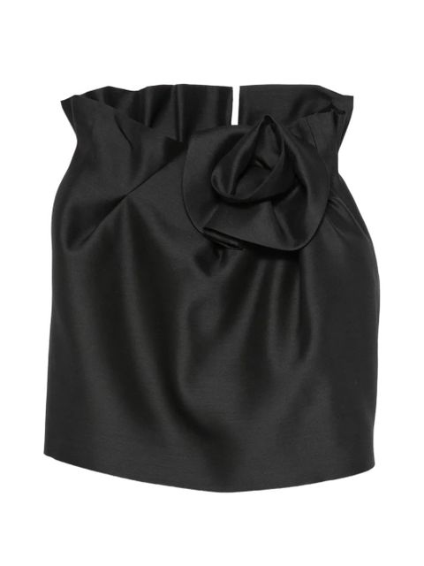 Magda Butrym flower-detail skirt - Black - zdjęcie produktu nr 1