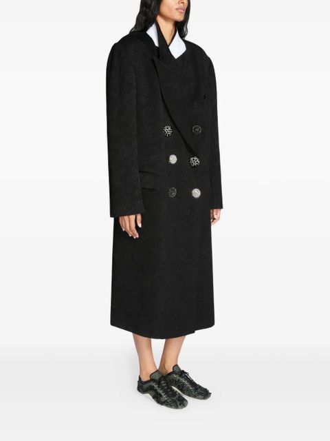 DRIES VAN NOTEN buttoned coat - Black
