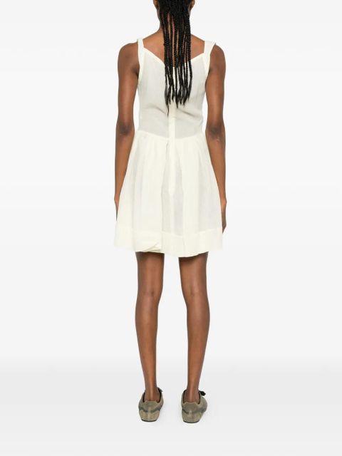 Vivienne Westwood Sunday draped tiered mini dress - Neutrals
