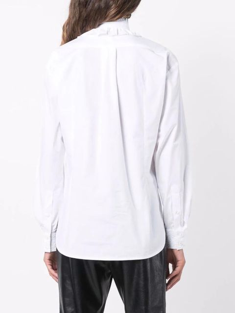 Rabanne ruffled shirt - White