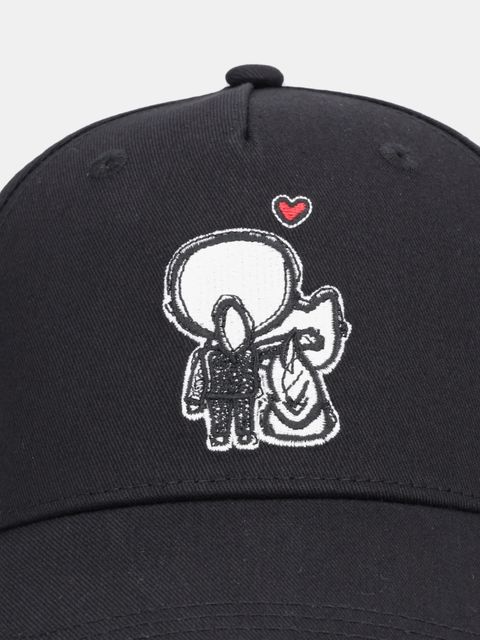 Karl Lagerfeld czapka z daszkiem bawełniana IKON kolor czarny B1W33096 - zdjęcie produktu nr 2