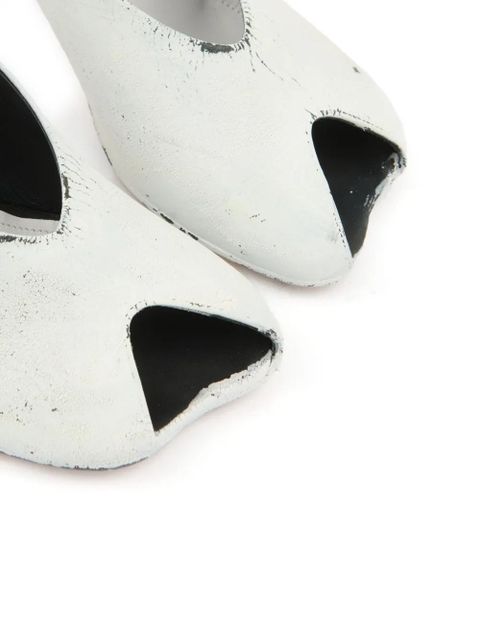 MM6 Maison Margiela painterly-print slingback sandals - White - zdjęcie produktu nr 2