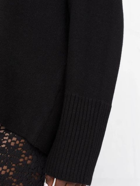 Proenza Schouler roll-neck drop-shoulder jumper - Black