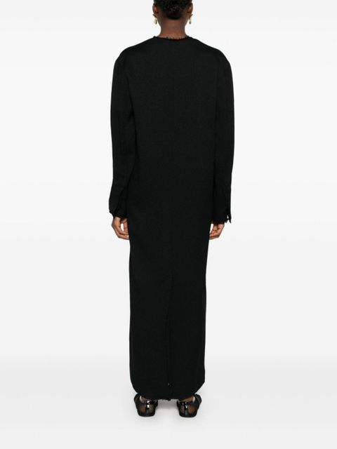 TOTEME Broad sabl� maxi dress - Black