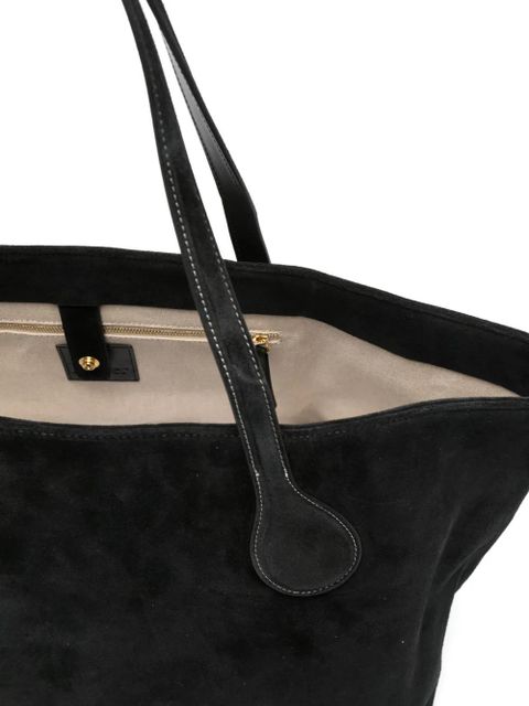 Liffner Mega Sprout suede tote bag - Black