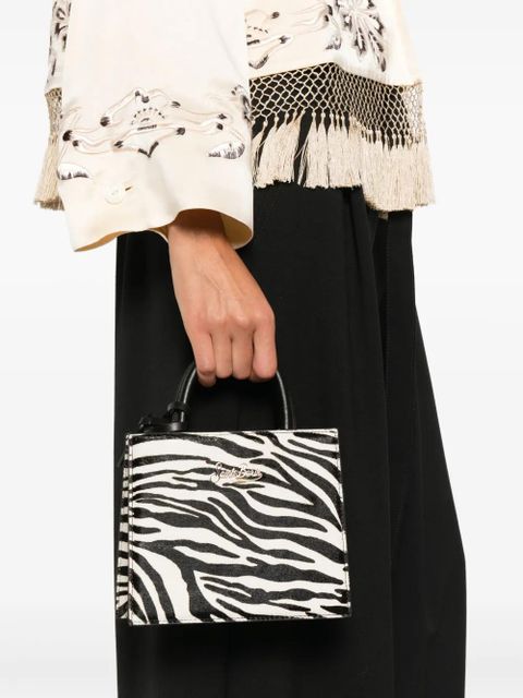 MC2 Saint Barth zebra-print mini bag - Black