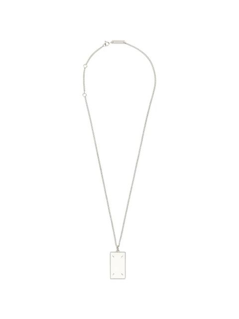 Maison Margiela four-stitches pendant necklace - Silver - zdjęcie produktu nr 1
