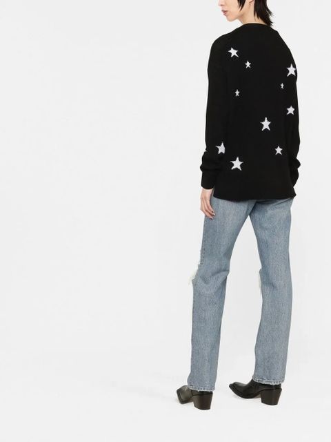 Zadig&Voltaire star-embellished cashmere cardigan - Black
