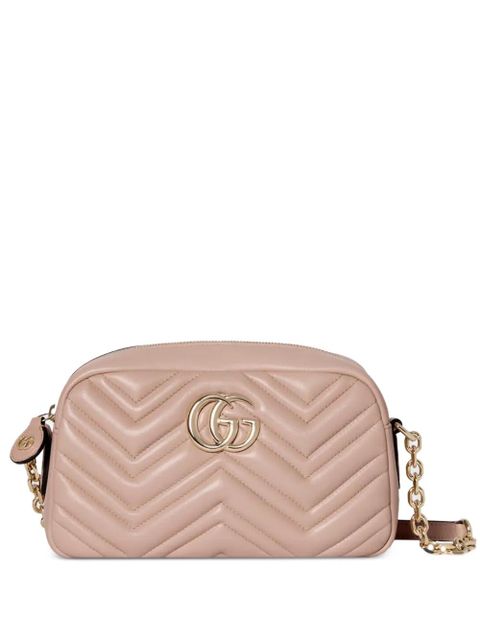 Gucci small GG Marmont chevron shoulder bag - Pink - zdjęcie produktu nr 1