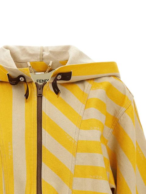 FENDI Pequin striped jacket - Yellow