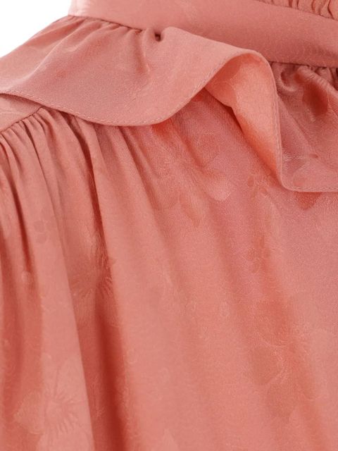 Chloé floral-jacquard shirt - Pink