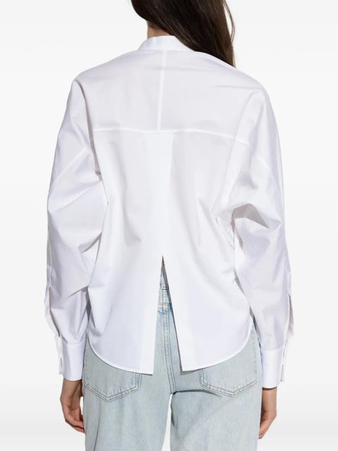 Givenchy collarless button shirt - White