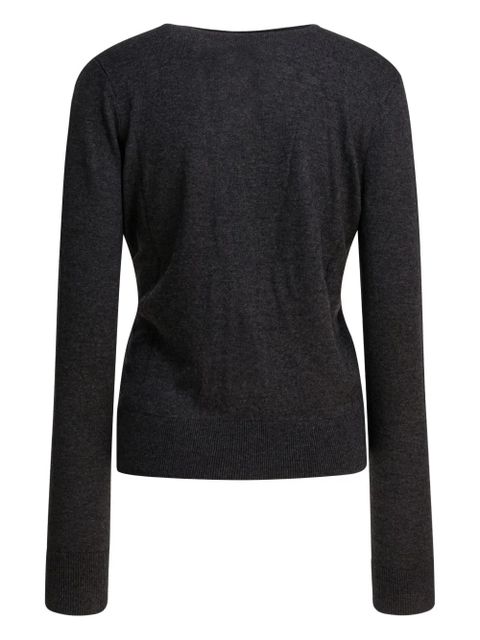 ISABEL MARANT Carline V-neck cardigan - Grey - zdjęcie produktu nr 2