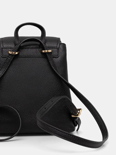 MICHAEL Michael Kors plecak skórzany QUINN damski kolor czarny mały gładki 30T5GQNB0L