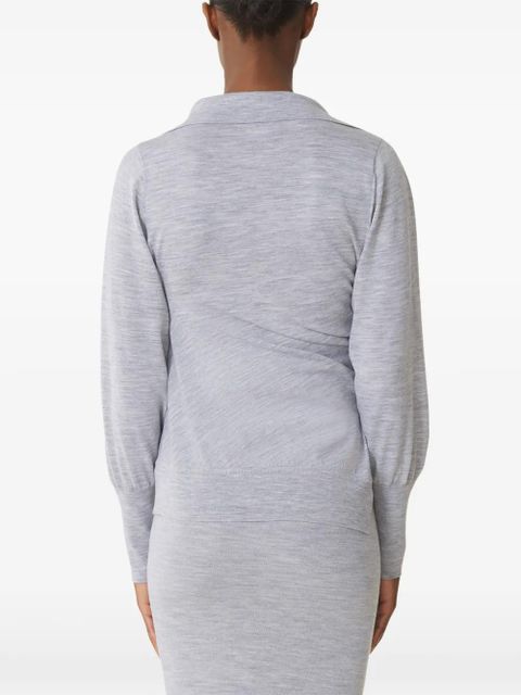 Lanvin button long-sleeve cardigan - Grey