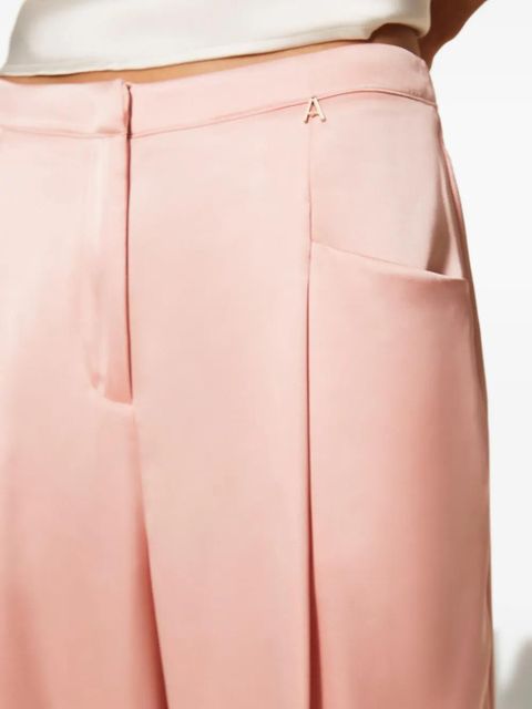 TWINSET plated trousers - Pink
