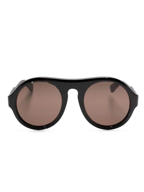 Chloé Eyewear logo-engraved pilot-frame sunglasses - Black - zdjęcie produktu nr 1