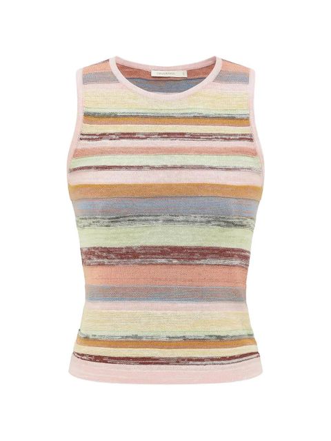 ZIMMERMANN Luna Mouline racer tank top - Pink - zdjęcie produktu nr 1