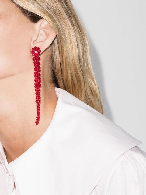 Simone Rocha Drip crystal drop earrings - Red - zdjęcie produktu nr 2