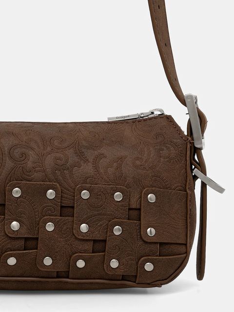 Desigual torebka NEW PATCH 1 CHOCO kolor brązowy 25WAXPBO